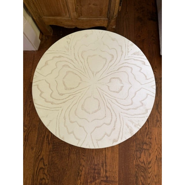 Coastal Global Views Pivot Side Table Designed by Ahsley Childers For Sale - Image 3 of 5