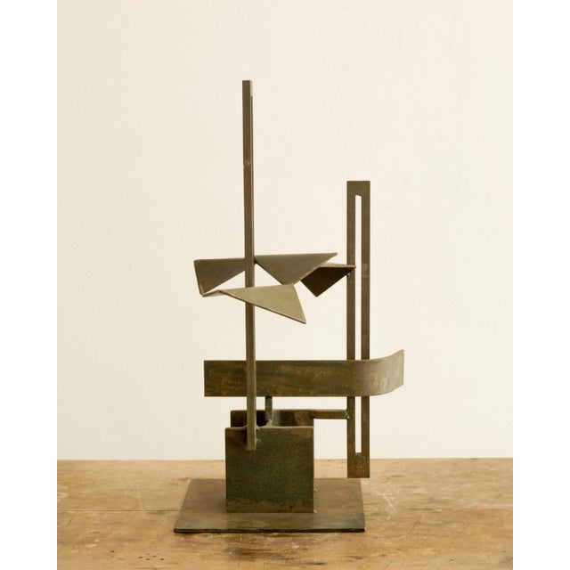 1950s D. Malken Brutalist Steel Sculpture For Sale In Los Angeles - Image 6 of 11