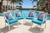 Vintage Palm Beach Chic Aluminum Armchairs – Target X-Back Detail - Set of 4 For Sale - Image 13 of 15