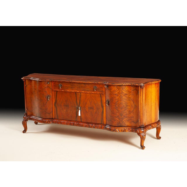 Handcrafted in Italy, this original antique buffet has been professionally restored while preserving its original...