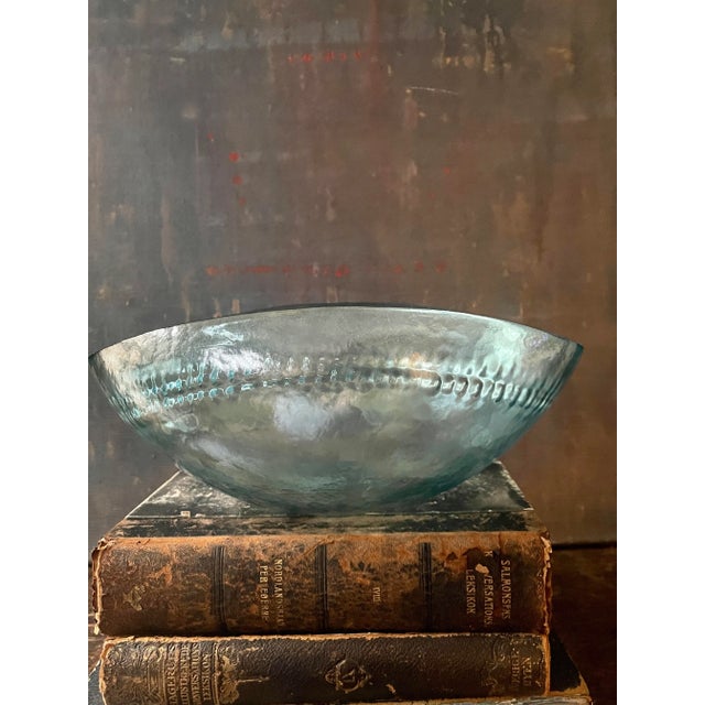 Vintage Murano Yalos Casa Blue Bowl For Sale - Image 11 of 11