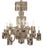 Bohemian Crystal 12-Light Chandelier, 1930s For Sale