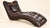 S-Shaped Chaise Longue in Chocolate Leather with Button Tufting, 1970s For Sale - Image 9 of 9