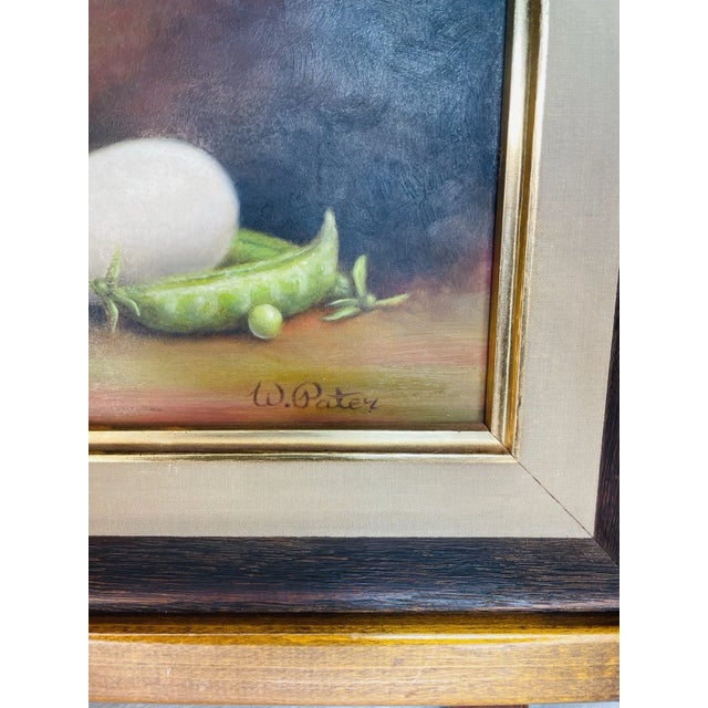 Mid 20th Century Signed W. Pater Still Life Oil Paintings – Citrus Zest and Harvest Bounty - Two Paintings Sold as a Pair For Sale - Image 9 of 11