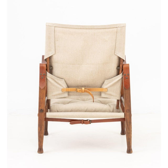 Tan Kaare Klint Model Kk47000 Safari Lounge Chair For Sale - Image 8 of 8