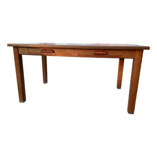 Vintage Mid Century Modern Walnut Library Table by the Jasper Desk Company 1959 For Sale