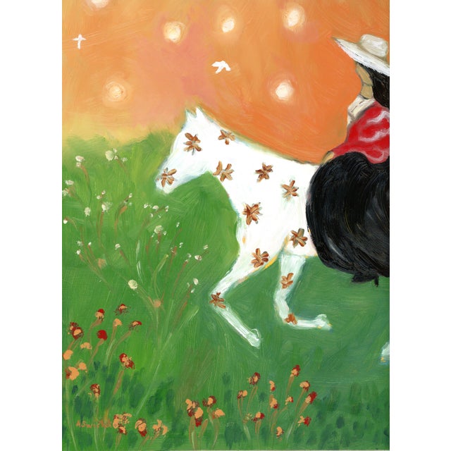 Spotted Horse Contemporary Oil Painting by Alexandra Swistak For Sale - Image 6 of 6