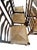 1960s Vintage Ladderback Side Dining Chairs With Rush Seats - Set of 6 For Sale - Image 5 of 17