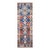 Vintage Turkish Tribal Kilim Runner, Handwoven Wool, Geometric Caucasian Pattern, Blue & Red, 3x8 For Sale