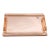 European 1950s Lucite Translucent Orange Mirrored Tray For Sale
