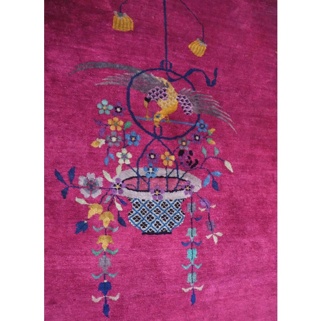 Textile Antique Art Deco Rug For Sale - Image 7 of 12