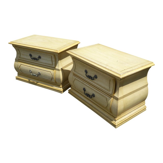 Vintage Century French Country Style Bombay Nightstands A Pair Chairish