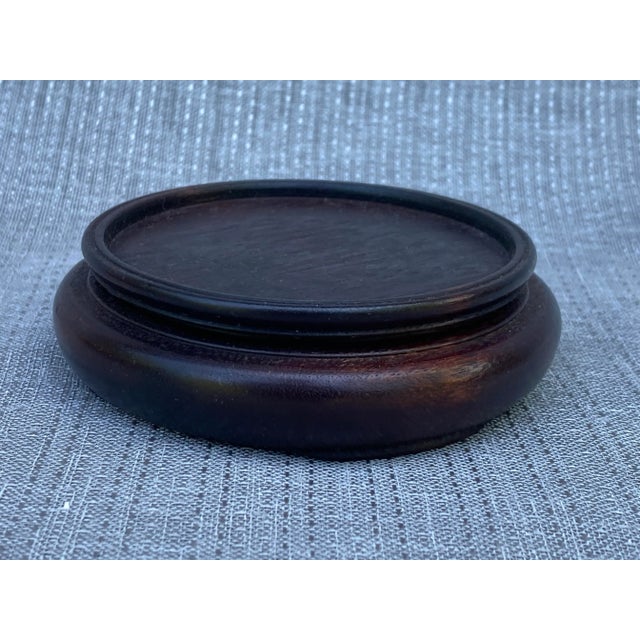 Asian Vintage Wooden Vase Jar Jug Stand For Sale - Image 3 of 12