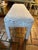 Champagne Mid-Century Modern Parsons Bench in Abstract Champagne Upholstery For Sale - Image 8 of 15