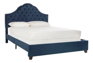 Mitchell Bed in Navy in Queen
