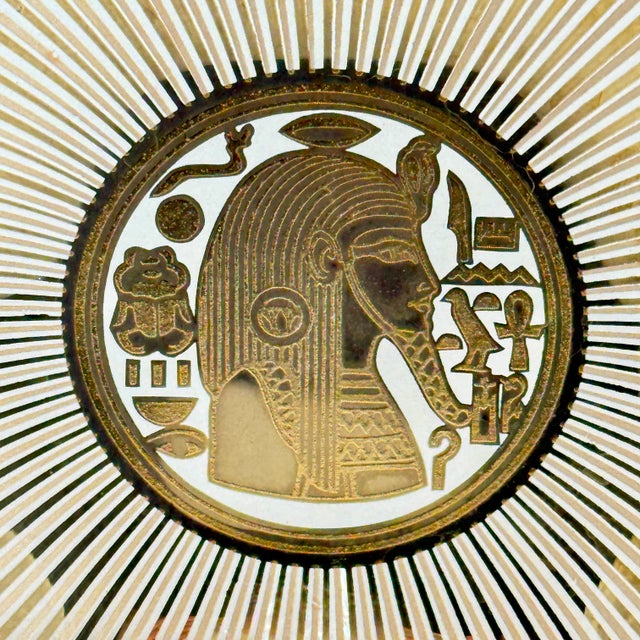 Georges Briard Egyptian Pharaoh Gold Leaf Vide-Poche Dish For Sale In Philadelphia - Image 6 of 12