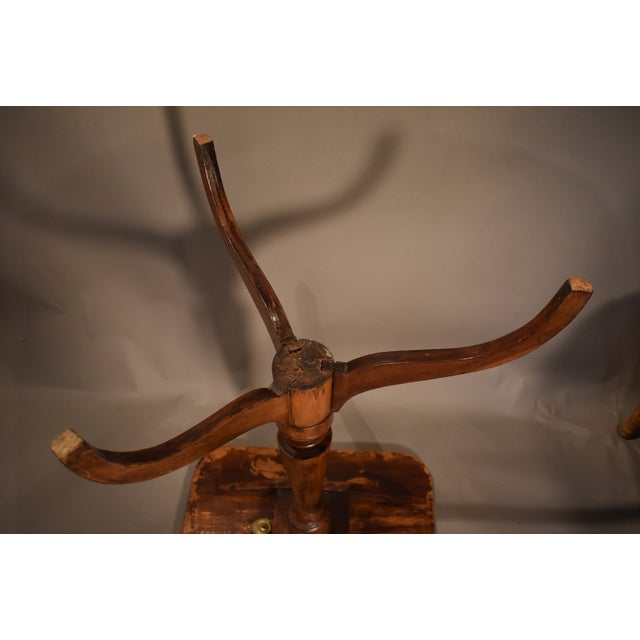 18th Century American Birch Sheraton Candle Stand For Sale - Image 5 of 5