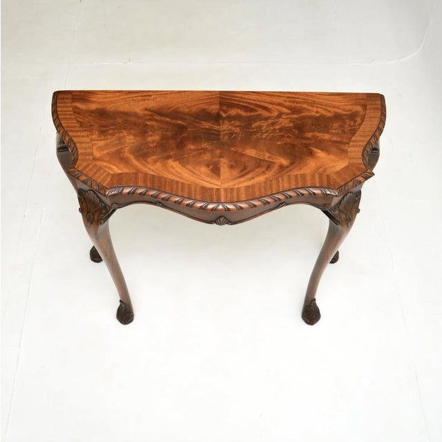 1930s Vintage Queen Anne Style Console Table, 1930 For Sale - Image 5 of 9