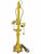 Traditional Hollywood Regency Solid Brass Candlestick Table Lamp Empire Shade For Sale - Image 3 of 5