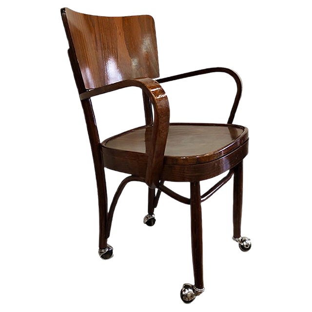 Vintage Desk Chair in the Style of Thonet For Sale
