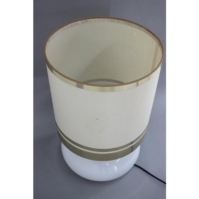 Large Glass and Brass Table Lamp, Italy, 1970s For Sale - Image 9 of 17