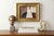 Small original abstract painting in a beautiful antique gold frame. This piece has a palette of pale dusty purple, sage,...