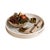 Executed in the historic maque lacquer tradition of Olinalá, Guerrero, Mexico, this circular tray reflects a lineage of...