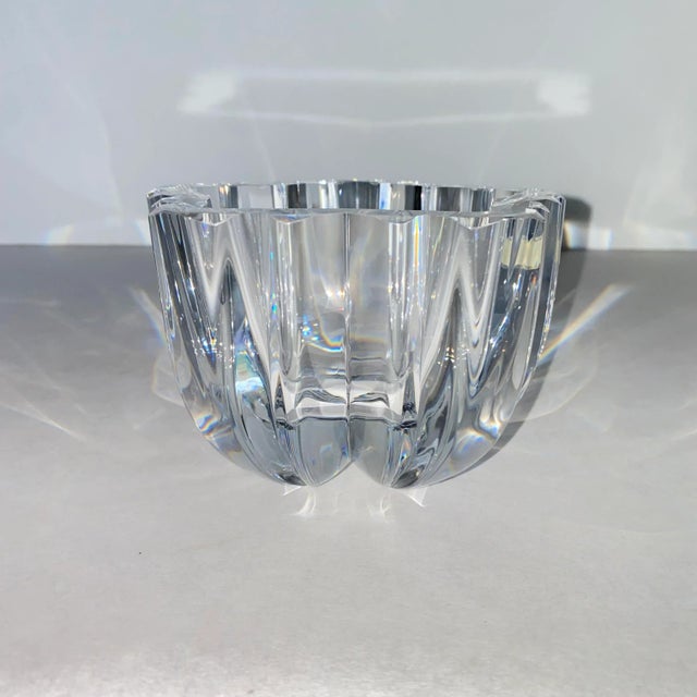 Kosta Boda Vintage Kosta Boda Lead Crystal Decorative Bowl Signed For Sale - Image 4 of 13