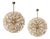 Emil Stejnar, Large Snowflake Chandeliers, Brass, Glass, Austria, 1965 For Sale