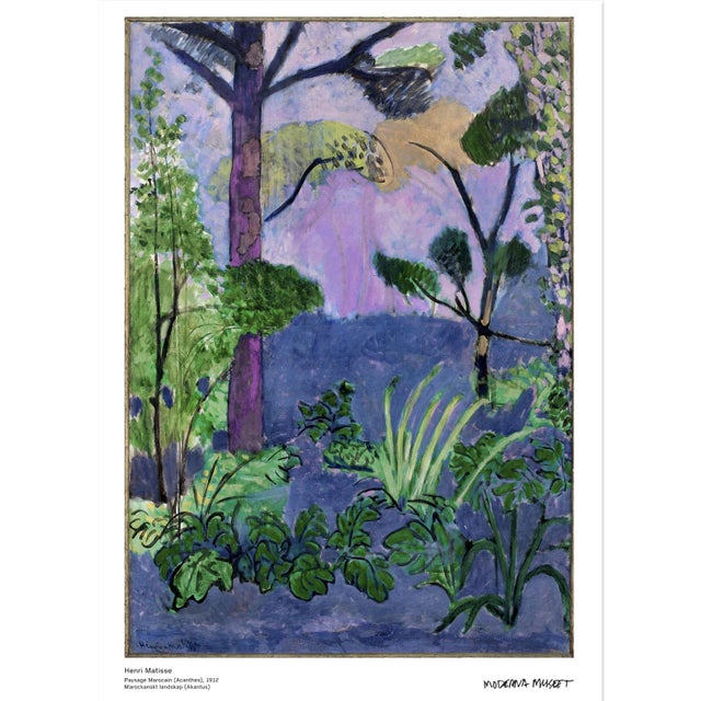 Henri Matisse Moroccan Landscape Official Exhibition Poster Dimensions: 19.6 x 27.5 in / 50 x 70 cm Sold unframed