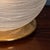 Vintage Italian Hand-Blown Frosted Murano Glass Globe Table Lamp, 1980 For Sale - Image 11 of 14
