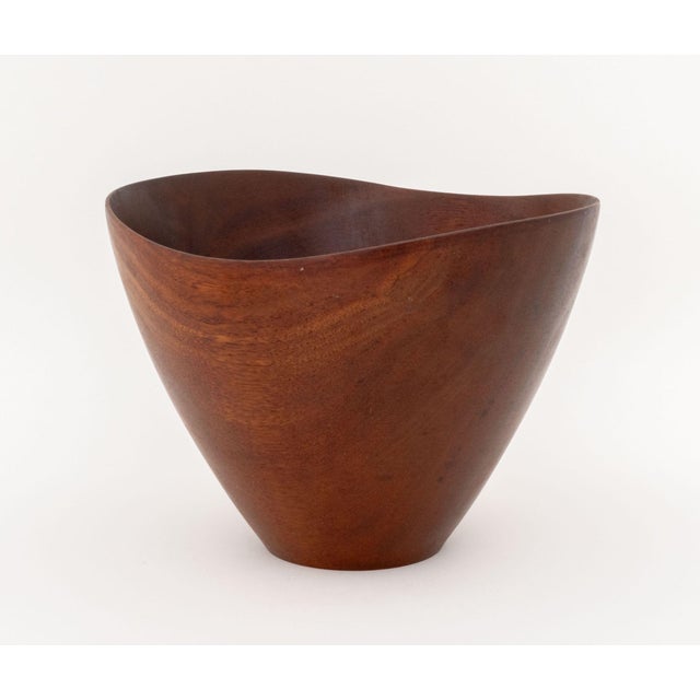 Brown Ernst Henriksen Teak Salad Bowl Set, With Pair of Salad Servers For Sale - Image 8 of 10