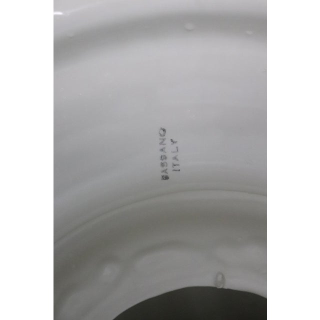 We offer you this splendid white ceramic column produced in Italy by the famous Bassano factory (brand present see photo)....