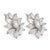 Contemporary 1950s Pair of Mid Century 7.20 Carat Diamond Platinum Cluster Earrings For Sale - Image 3 of 6