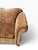 Gold Oversized Leopard Print Club Lounge Chair | Rolled Arms & Camelback Crest | Includes Bolster Pillow For Sale - Image 8 of 16