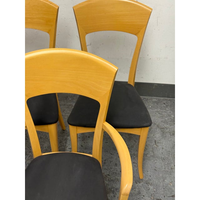Antonio Sibau for Room & Board Venice Italian Beechwood Dining Chairs, Set of Six For Sale - Image 12 of 13