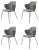 Grey Fiord Lassen Chairs by Lassen, Set of 4 For Sale