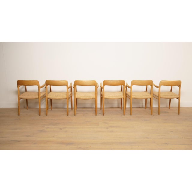 Model 56 Dining Chairs in Oak by Niels Otto (N. O.) Møller for J.L. Møllers, Set of 6 For Sale - Image 6 of 15