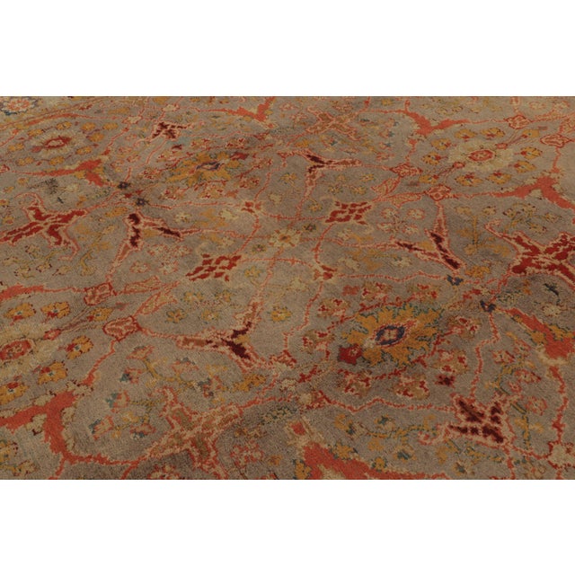 1920s Antique European Axminster Rug With Colorful Intricate Floral Vines - Rug & Kilim For Sale - Image 5 of 10