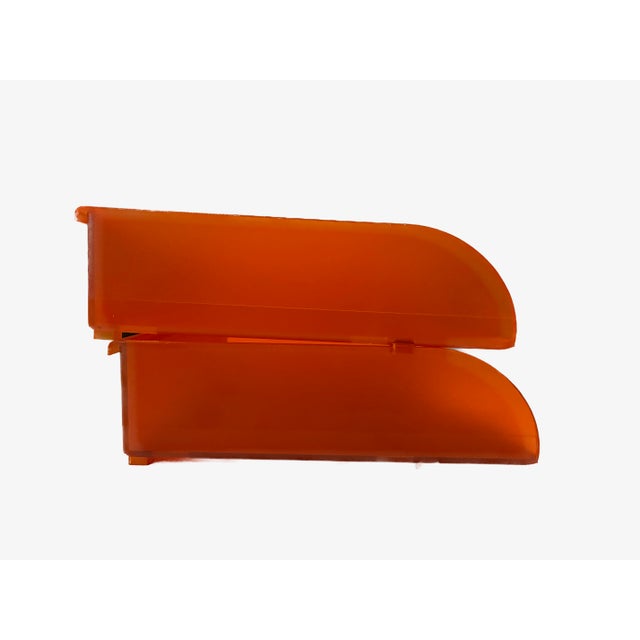 Vintage Orange Knoll Extra "Orchestra" Memo Trays by Hannah & Birsel - A Pair For Sale - Image 9 of 12
