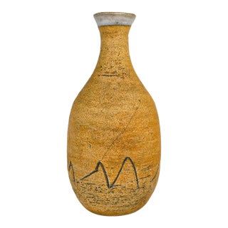 Late 20th Century Saffron Sand Vase For Sale