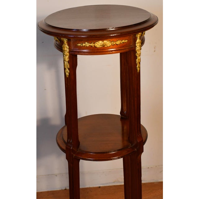 1930s Pair of French Mahogany Pedestals / Columns For Sale - Image 4 of 15