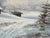 Small Vintage Winter Landscape Oil Painting by Van Bell For Sale - Image 10 of 11