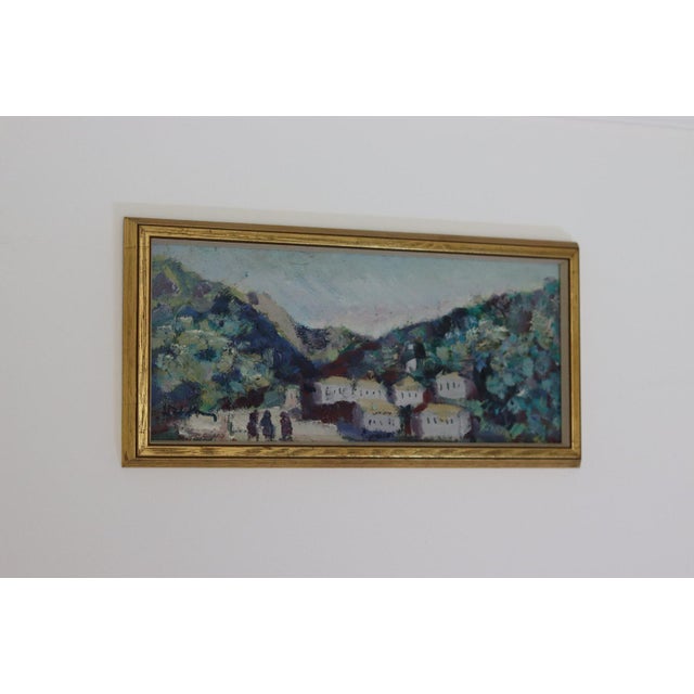 Bertil Wahlberg, Village, 1960s, Oil on Panel, Framed For Sale - Image 4 of 10