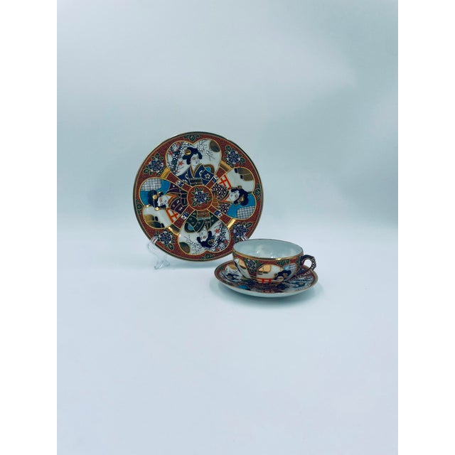 Ceramic Kutanya Breakfast Set, Japan, 1935, Set of 3 For Sale - Image 7 of 14