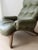 Rybo Rykken Chair in Green Leather by Solheim For Sale - Image 12 of 15
