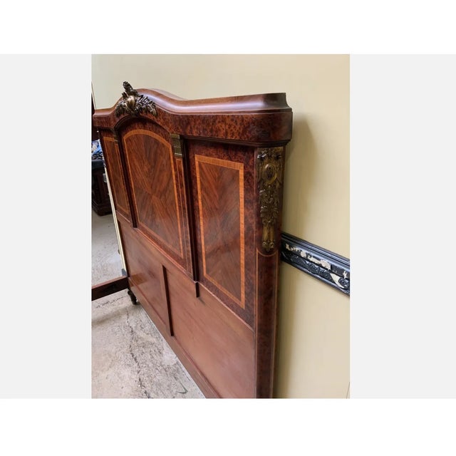 Antique Bed in Rosewood, 1890s For Sale - Image 10 of 11