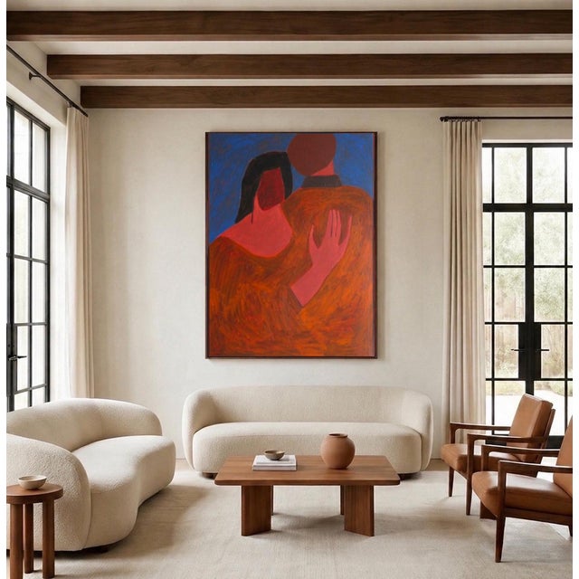 Bodasca, Near You Blue Version, 2026, Acrylic on Canvas For Sale - Image 7 of 12