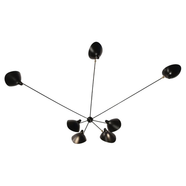Spider 7 Still Arms Sconce by Serge Mouille For Sale