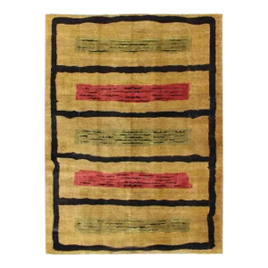Mid-Century Modern Design Turkish Zeki Müren Rug in Golden and Sand Colors